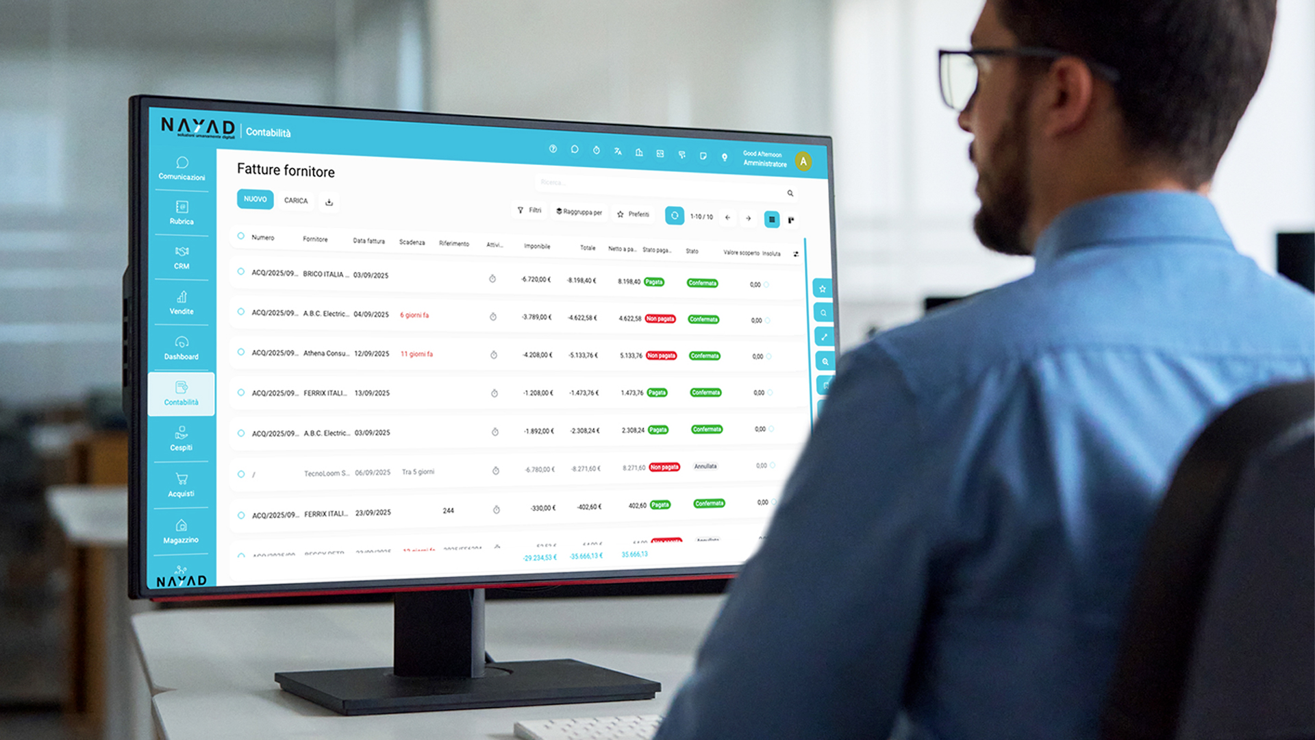 Nayad ERP come fondamento tecnologico